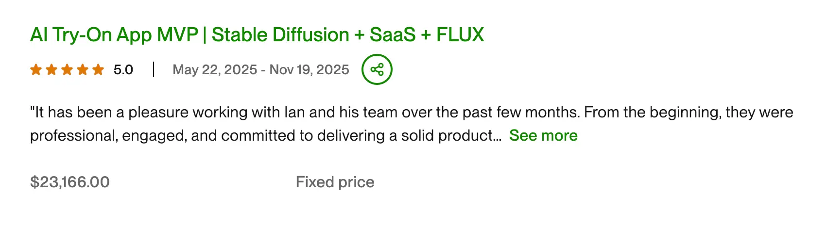 AI Virtual Try On Stable Diffusion Flux, built by Ian Koncevich